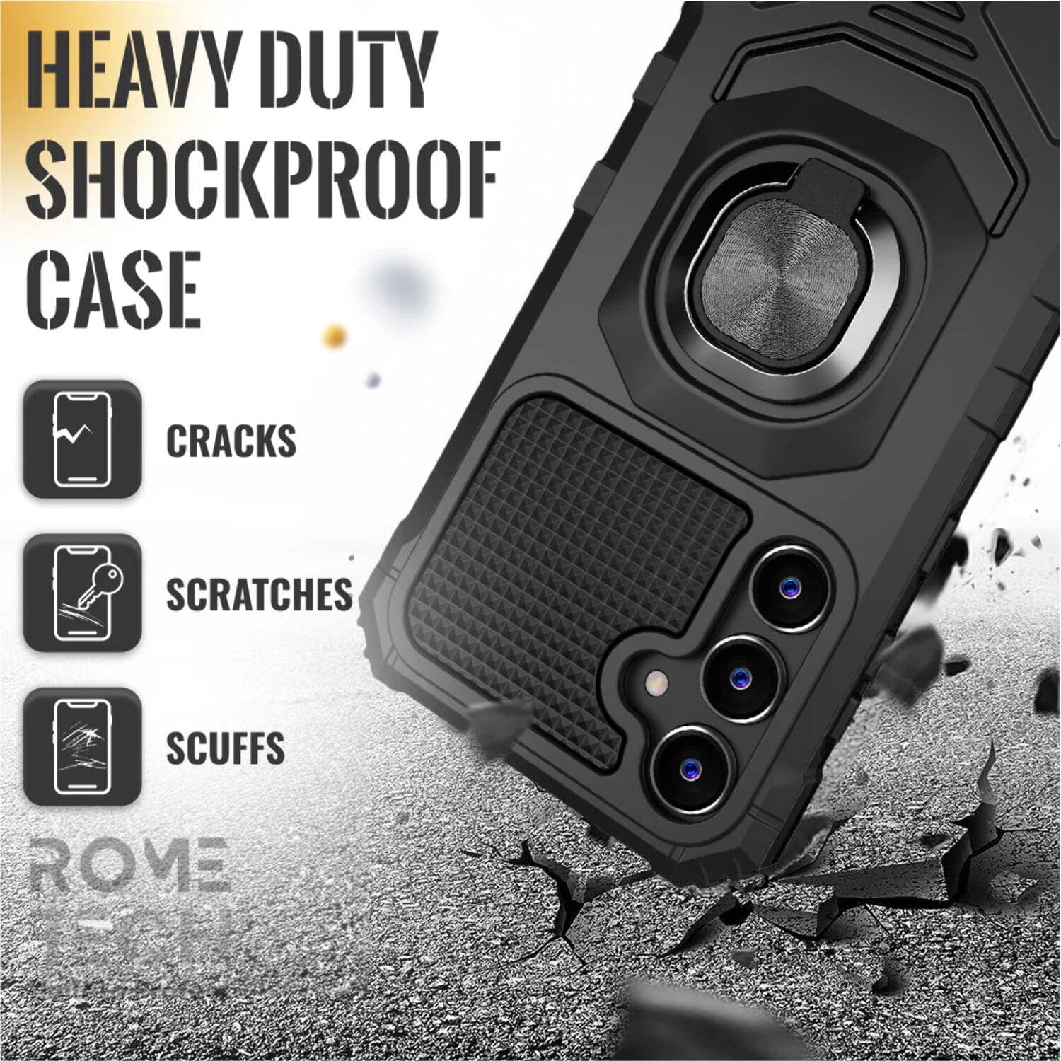 HEAVY DUTY SHOCKPROOF CASE

CRACKS
SCRATCHES
SCUFFS

ROME