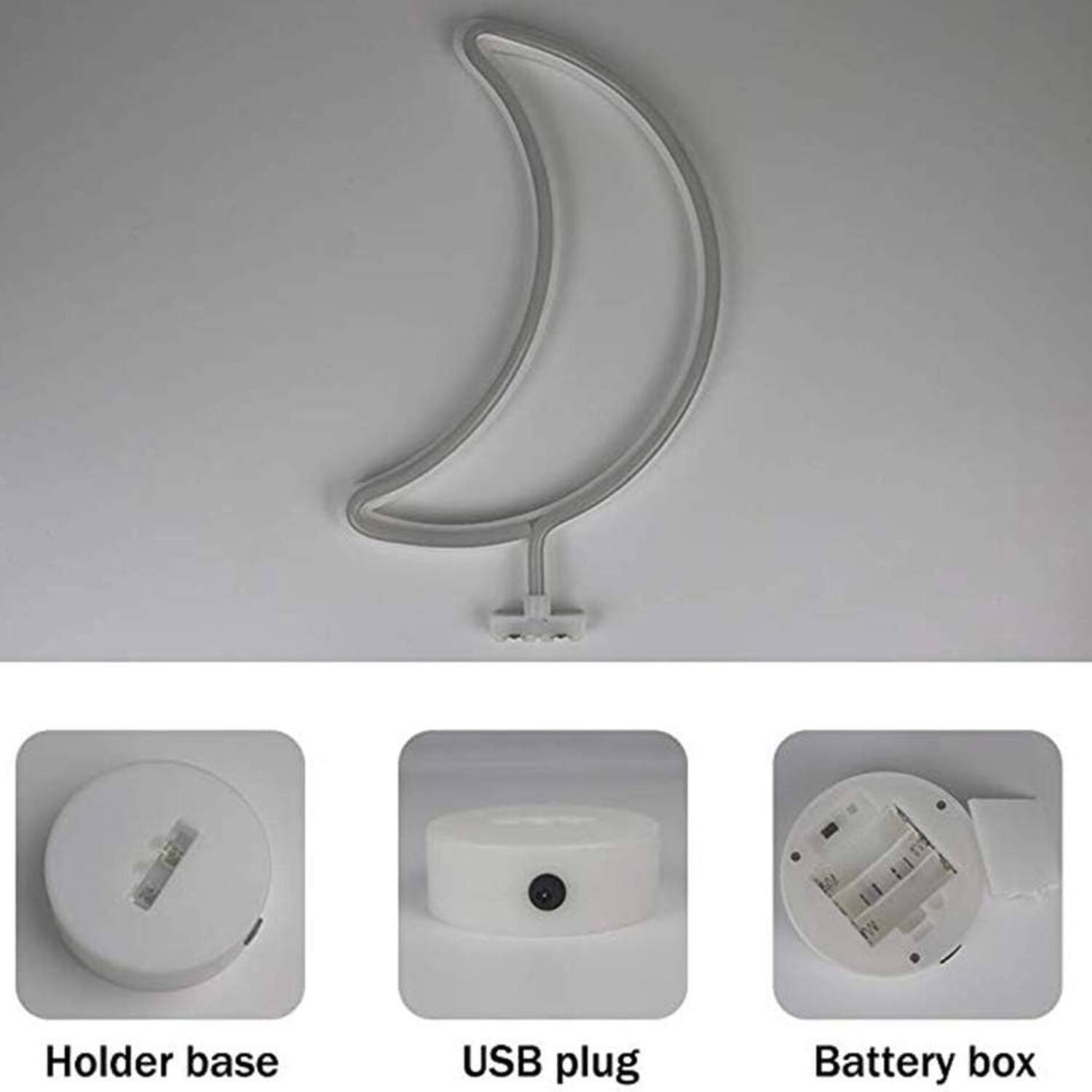 Holder base  
USB plug  
Battery box