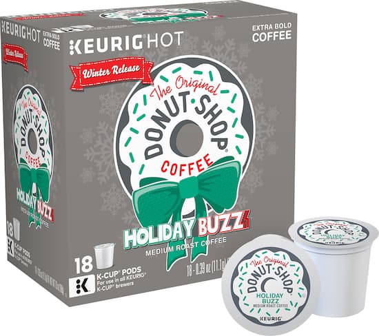 The Original Donut Shop - Holiday Buzz K-Cup Pods (18-Pack) - Angle_Zoom. 1 of 2 . Swipe left for next.