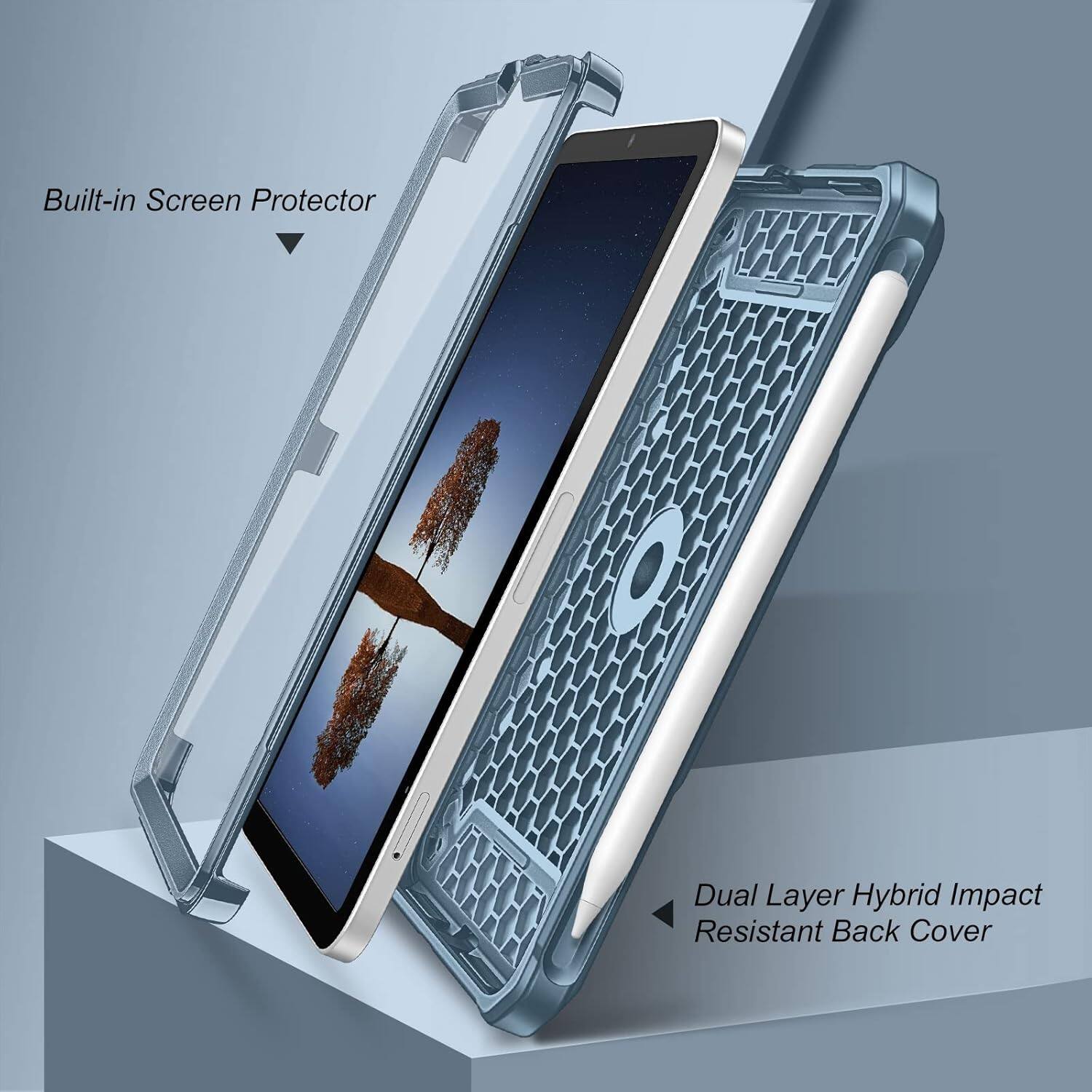 Built-in Screen Protector

Dual Layer Hybrid Impact Resistant Back Cover