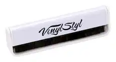Front. Vinyl Styl - Antistatic Cleaning Brush - White.