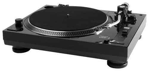 Front. Music Hall Audio - USB Turntable - High-Gloss Black.