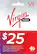 Front. Virgin Mobile - $25 Top-Up Card.