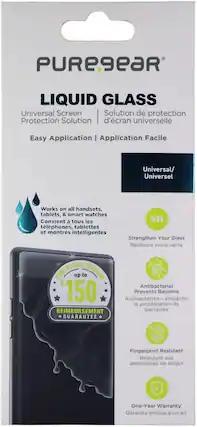 PURE9EAR
LIQUID GLASS
Universal Screen Protection Solution
Solution de protection d'écran universelle
Easy Application | Application Facile
Universal/ Universel
Works on all handsets, tablets, & smart watches
Convient à tous les téléphones, tablettes et montres intelligentes
9H
Strengthen Your Glass
Renforce votre verre
Antibacterial
Antibactérien - empêche la prolifération de bactéries
Fingerprint Resistant
Résistant aux empreintes de doigts
One-Year Warranty
Garantie limitée d'un an
PURE PLEDGE PROGRAM
up to $150
REIMBURSEMENT GUARANTEE