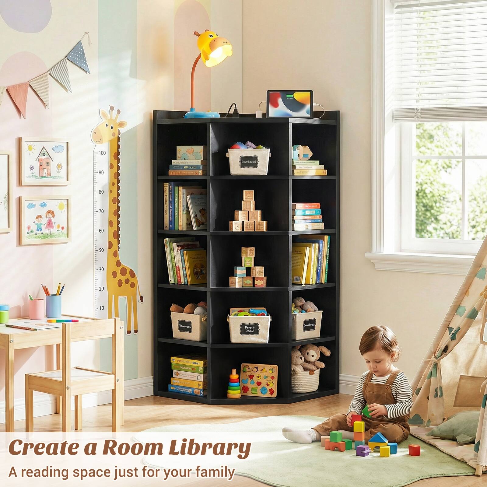- 100 90 n/ .. botand 90 70 d0 50 30 L 20 13  
- hona - & - -  
- Create a Room Library  
- A reading space just for your family