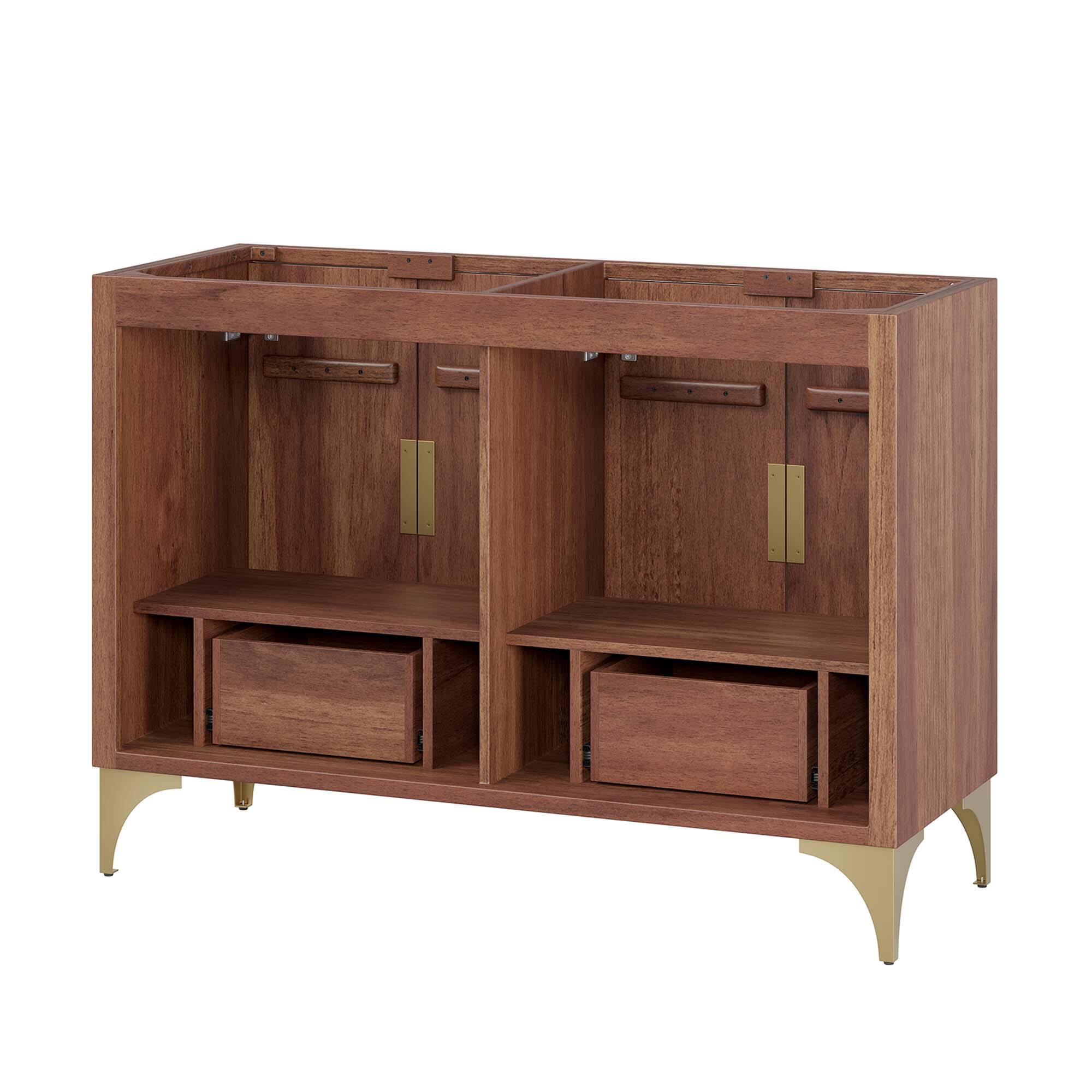 Alt View 2. Modway - Daylight Bathroom Cabinet Basin Not Included by Modway - Walnut.