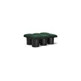 Meridian Furniture - Pavilion Bench - Green Boucle Fabric