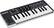 Angle. Samson - Graphite m25 25-Key USB MIDI Controller - Black/Silver/White.