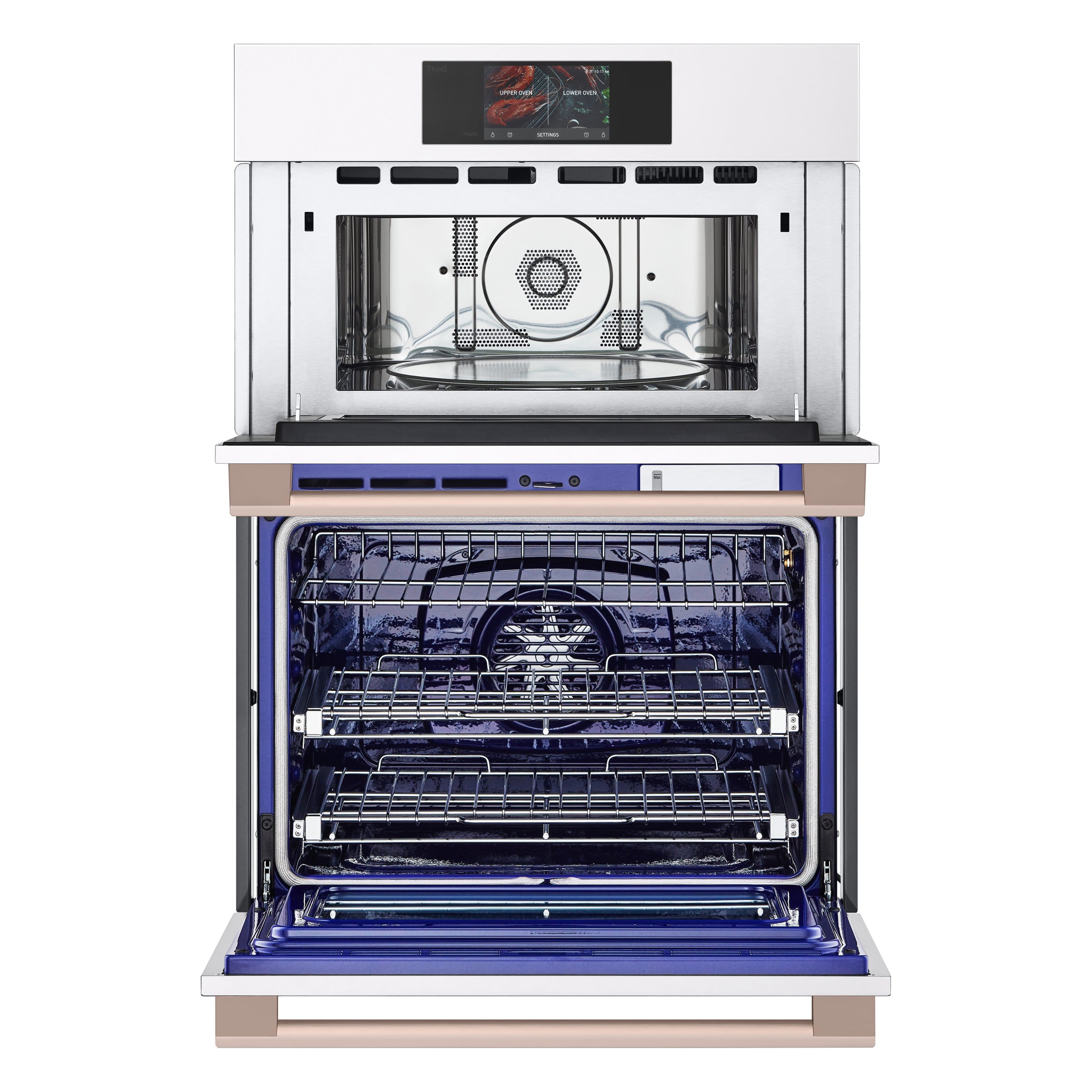 Alt View 13. LG - STUDIO 30" Smart Built-In Electric Convection Combination Wall Oven with Microwave and Sous Vide - Essence White.