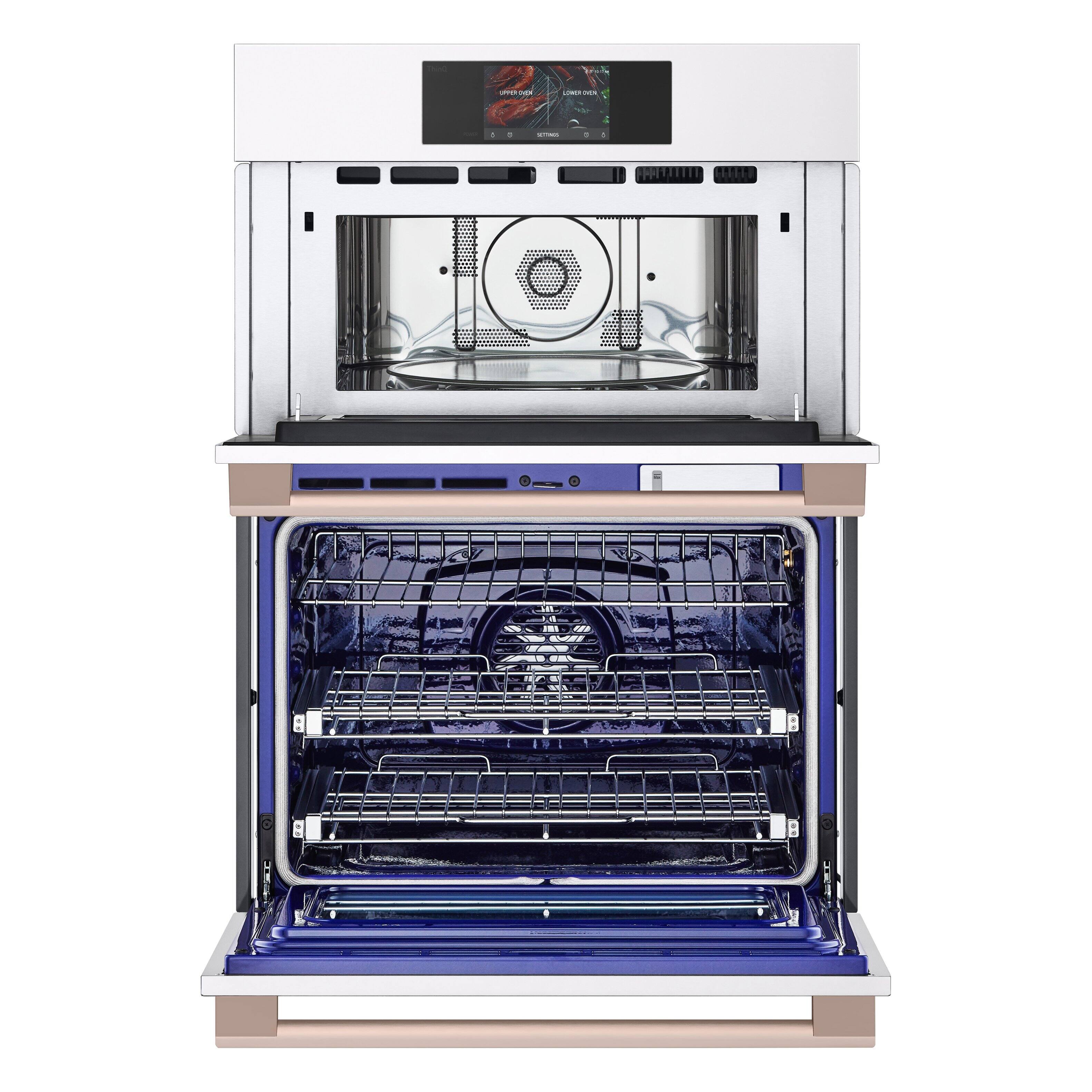 Alt View 13. LG - STUDIO 30" Smart Built-In Electric Convection Combination Wall Oven with Microwave and Sous Vide - Essence White.