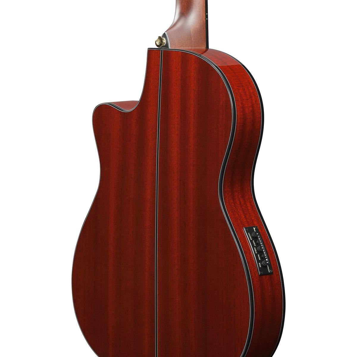 Alt View 6. Ibanez - Ibanez Classical Series GA35TCE Acoustic Electric Guitar, Sapphire Red.