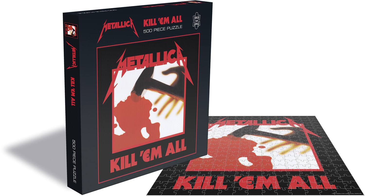 METALLIC  
KILL 'EM ALL  
500 PIECE PUZZLE  

METALLIC  
KILL 'EM ALL