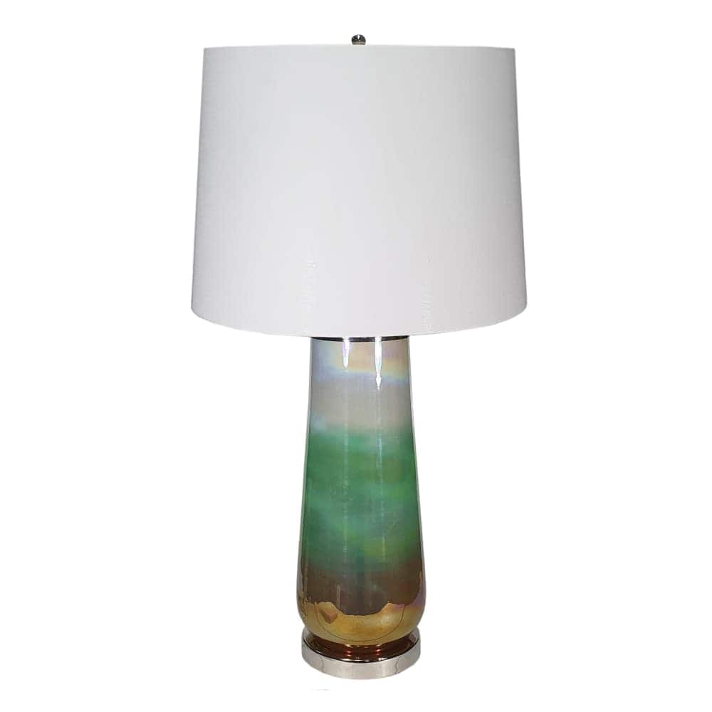 Luckbyte - 16x30 Inch Glass Table Lamp