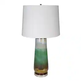 Luckbyte - 16x30 Inch Glass Table Lamp