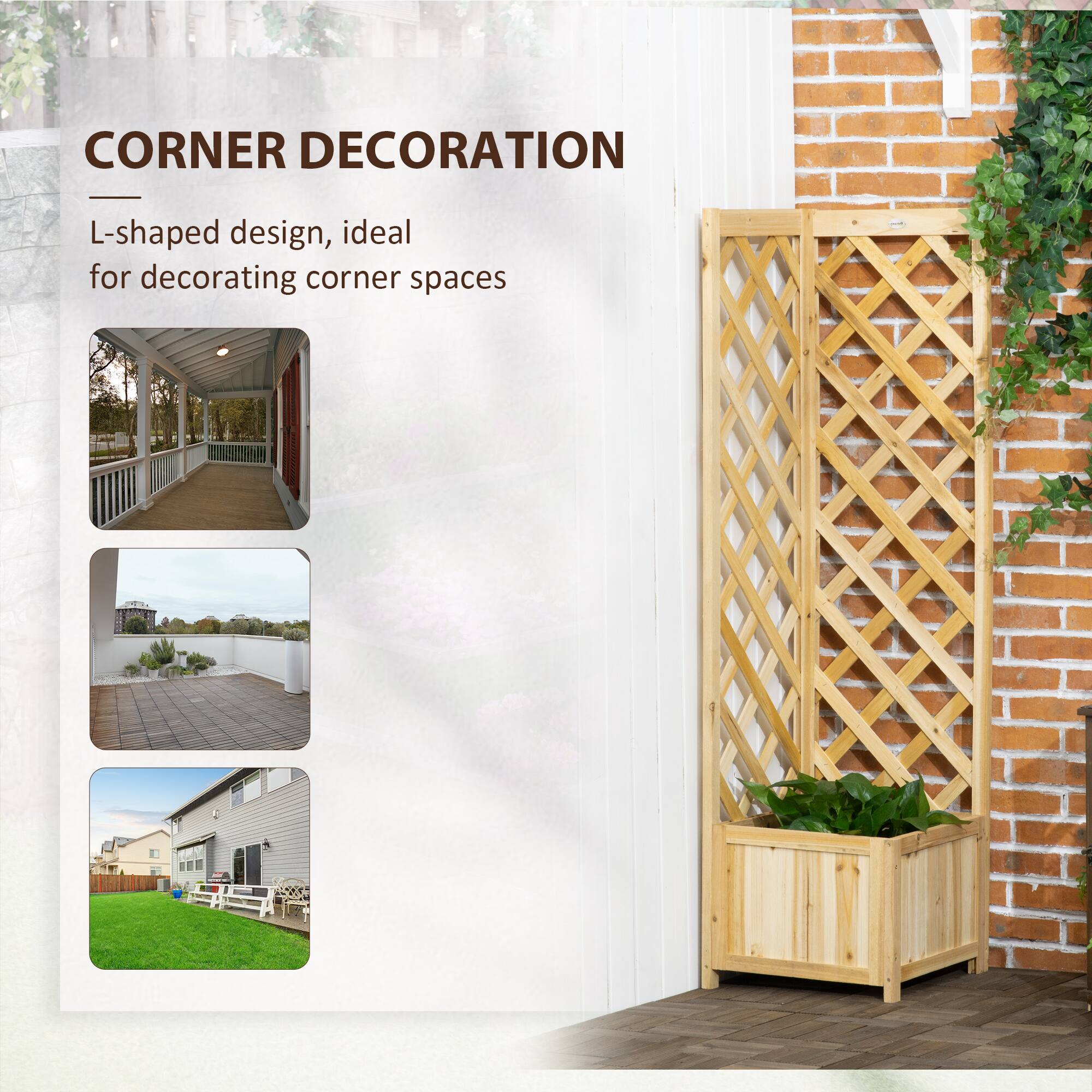 CORNER DECORATION

L-shaped design, ideal for decorating corner spaces