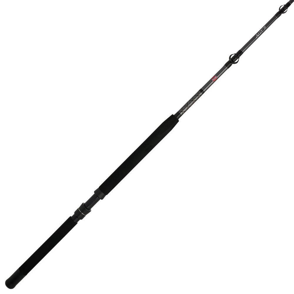 Alt View 4. PENN - Penn Ally II Straight Butt Conventional Boat Rod, 6 Feet, Loads Up To 80 Pounds - Black.