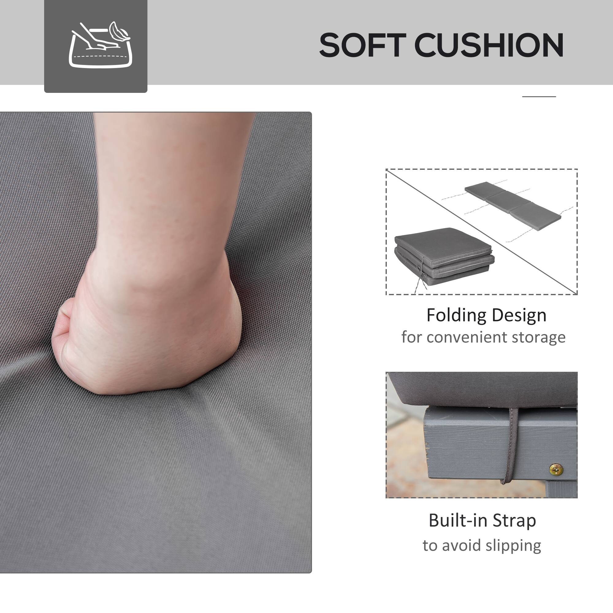 SOFT CUSHION

Folding Design for convenient storage

Built-in Strap to avoid slipping
