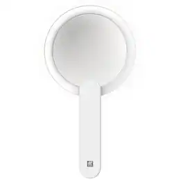 ZWILLING - Makeup Mirror (10X magnification, LED rechargeable, 360 degree rotating handle, daylight Premium - White