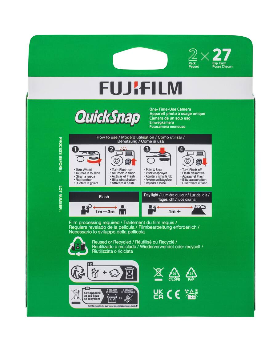 Fujifilm QuickSnap Flash 400 Single Use Camera 2 Pack 7032835 - Best Buy