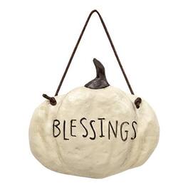 BreeBe - *Resin Blessings Pumpkin Hanger - White