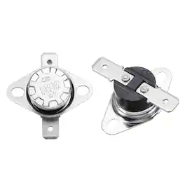 Unique Bargains - 2pcs KSD301 Thermostat 60°C/140°F 10A Normally Closed N.C Thermal Cutoff Switch for Microwaves/Oven Bakelite - Silver
