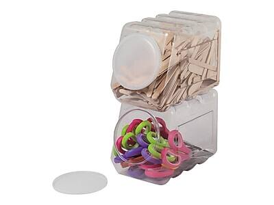 Pacon Interlocking 6.75"H x 5.5"W x 9.5"D Plastic Storage Container ...