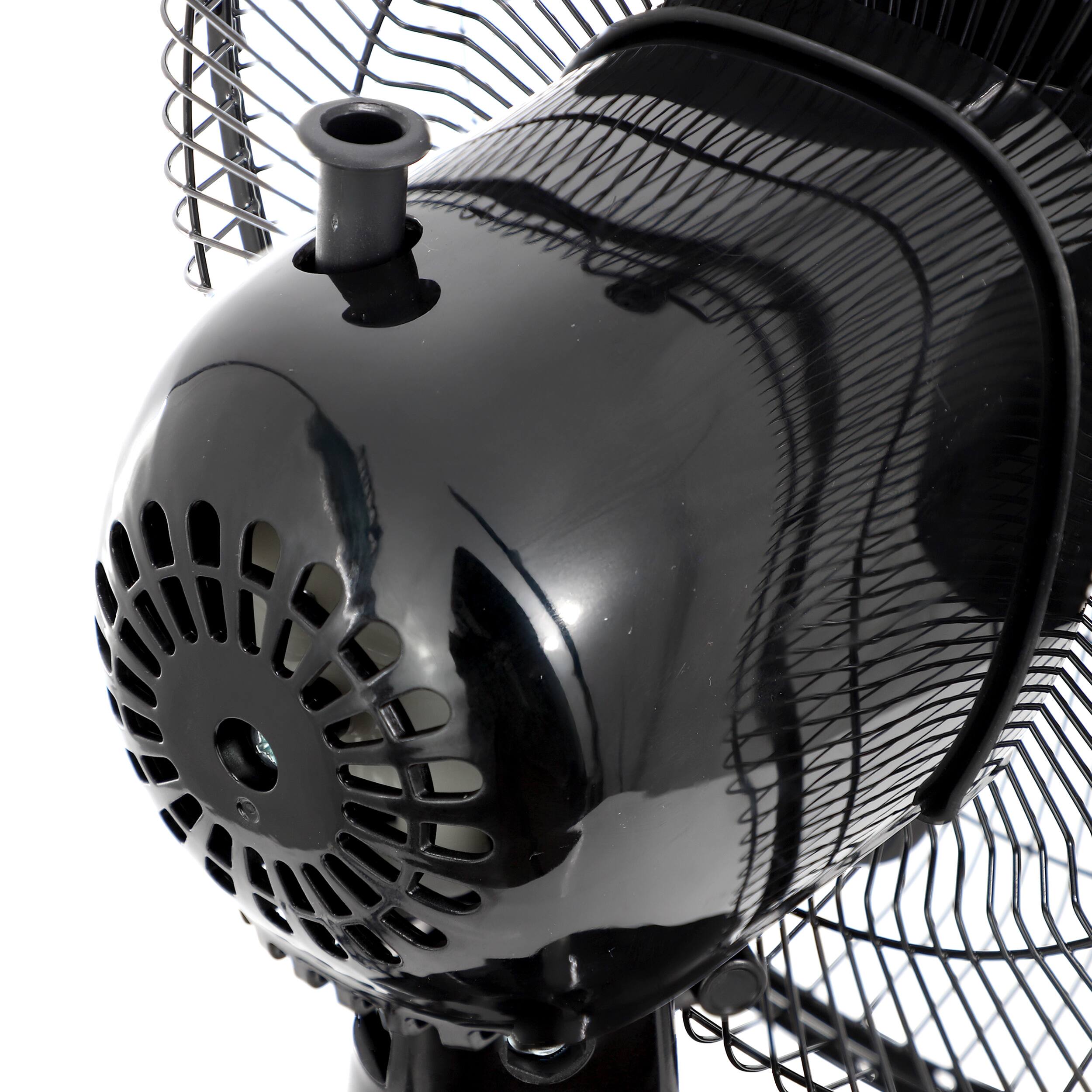 Alt View 3. Impress - Impress 12 Inch 3 Speed Oscillating Table Fan in Black - Black.