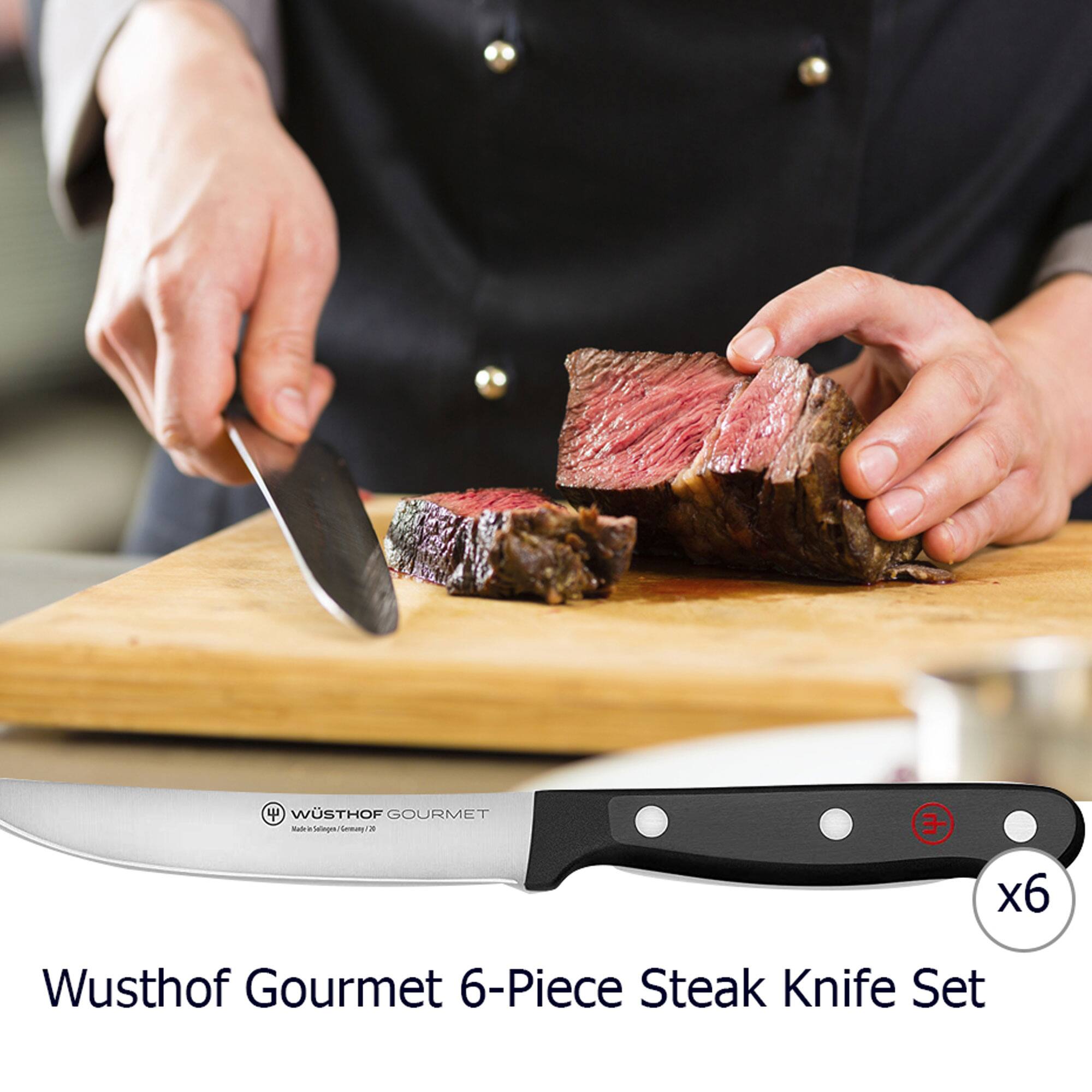 Wusthof Gourmet 6-Piece Steak Knife Set
