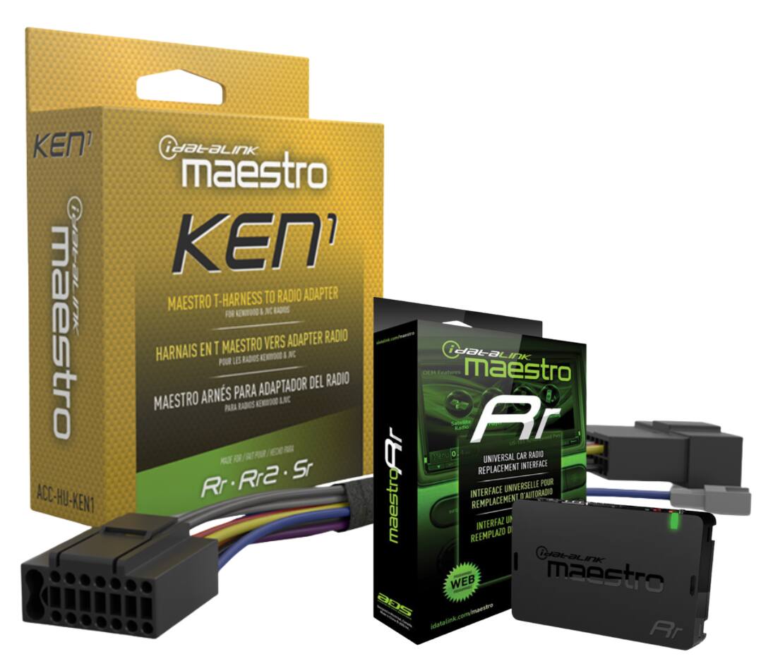 KEN1 maestro  
ACC-HU-KEN1  
HataLink maestro  
KE' T-HARNESS TO RADIO ADAPTER  
MAESTRO & M RADOS FOR KENTOOD VERS ADAPTER RADIO  
HARNAIS EN T MAESTRO  
KEWWOOG LKC PLRA RADCS  
Sabelile Rafe Ar  
HD Mienu  
0 CAR RADIO  
K O UNIVERSAL Sr REPLACEMENT INTERFACE  
RrRr2.Sr Rr2  
1Ppessm UNIVERSELLE POUR INTERFACE AUTORADIO REMPLACEMENT INTERFAZ P D REEMPLAZO  
alaunk WEB maestro  
206 idatalink.com/imaestro  
ioanstro Ar