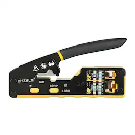 Amazon - RJ45 Pass Through Mini Design Crimper Kit for Cat7 Cat6 and Cat5 Connectors