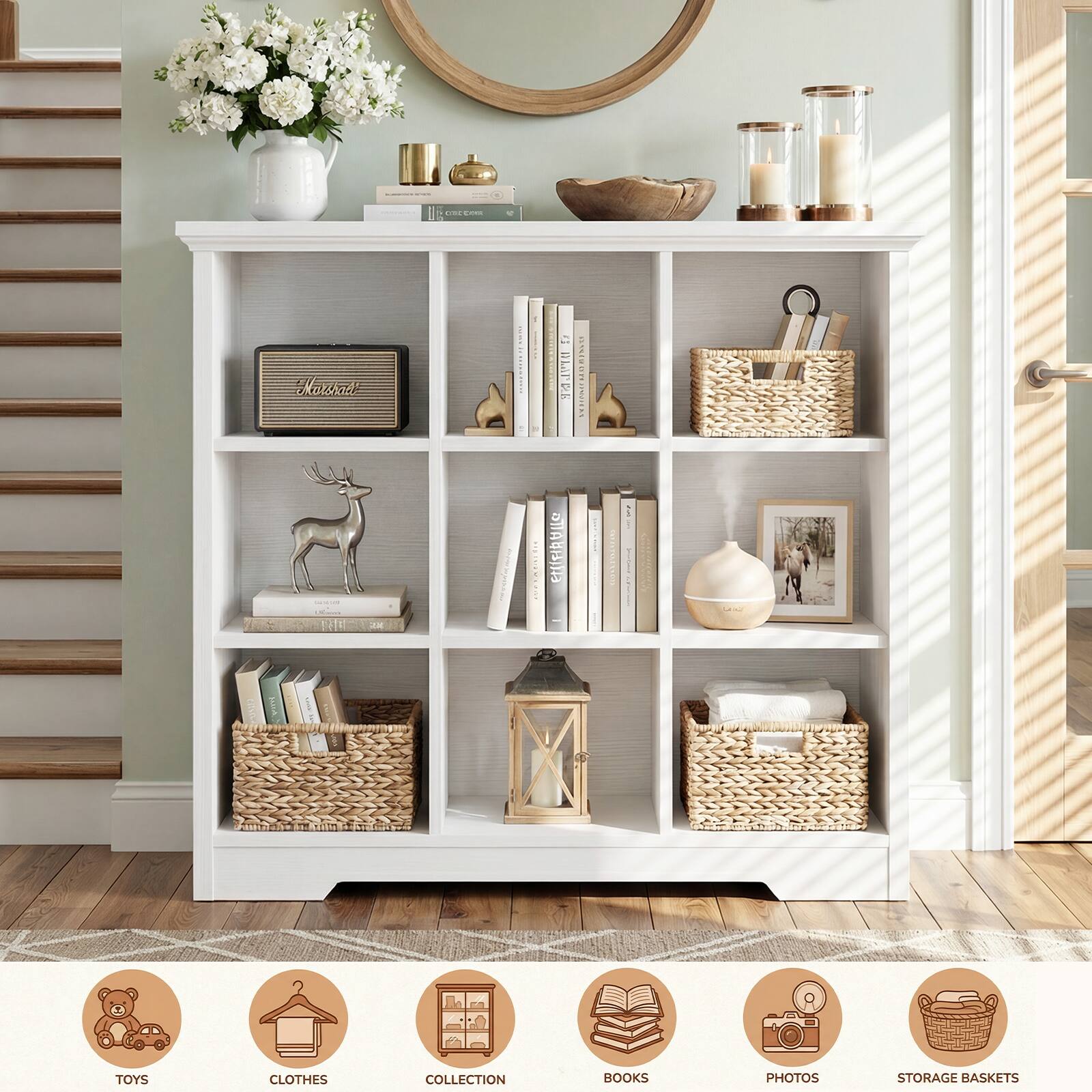 fi Hatshad SW! i a nLITRE 1 - Sk15 T 2L EH(A! I E2 TOYS CLOTHES COLLECTION BOOKS PHOTOS STORAGE BASKETS