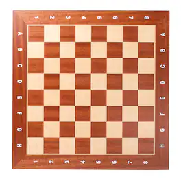 GSE Games & Sports Expert - Sapele & Maple Inlaid Chessboard, Professional Tournament Chess Board Only - 19" x 19"