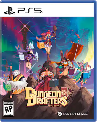 "Bungeon Drafters" is a video game that is rated "RP" by the ESRB. It is developed by Red Art Games and is available on the PlayStation 5 console. - RP (Rating Pending)
