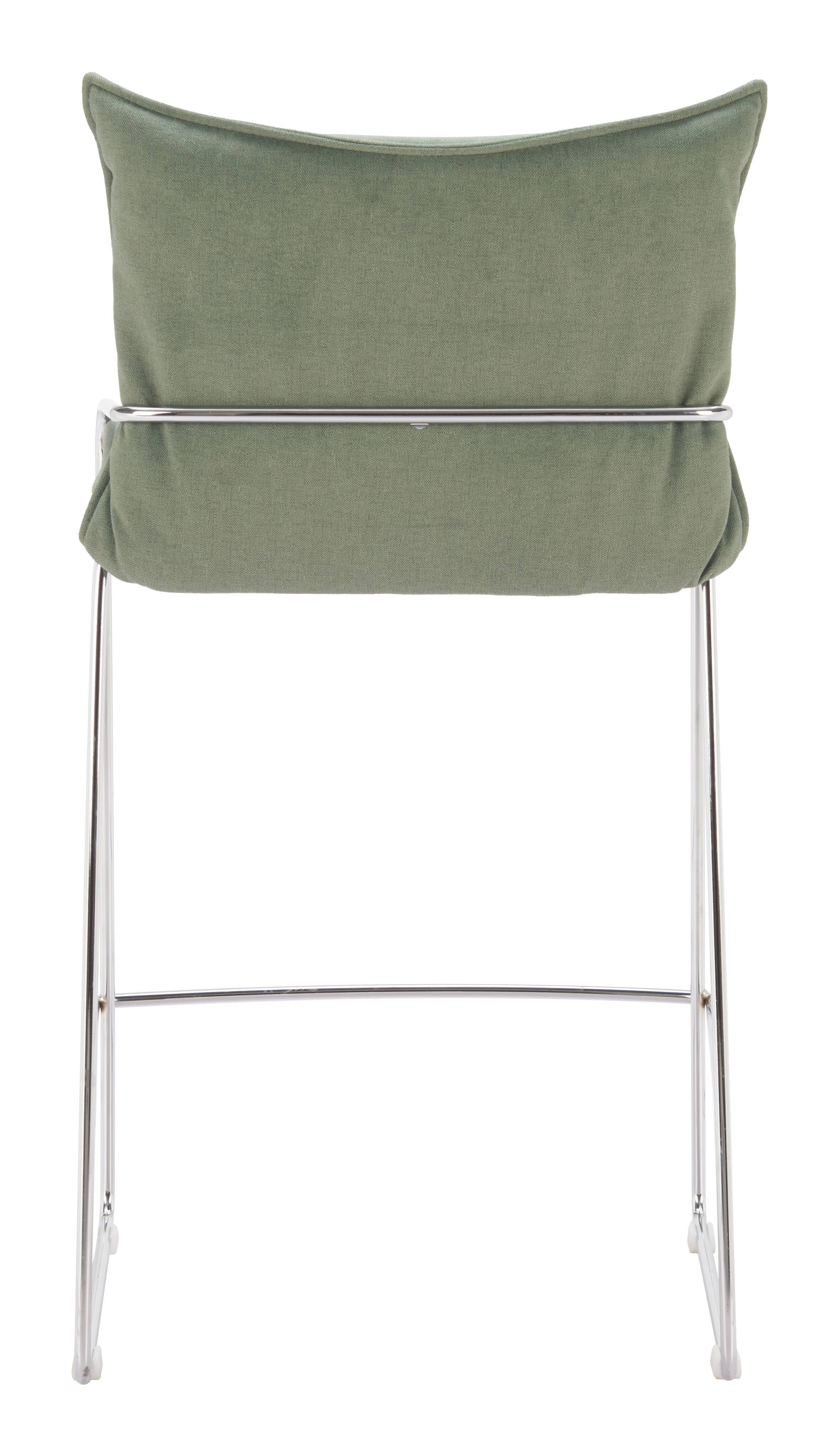 Alt View 2. Hivvago - Pola Counter Stool Green - Green.
