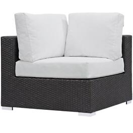 Outdoor Escape - Outdoor Patio Corner Sofa With Cushions For Lounge Space - Gray