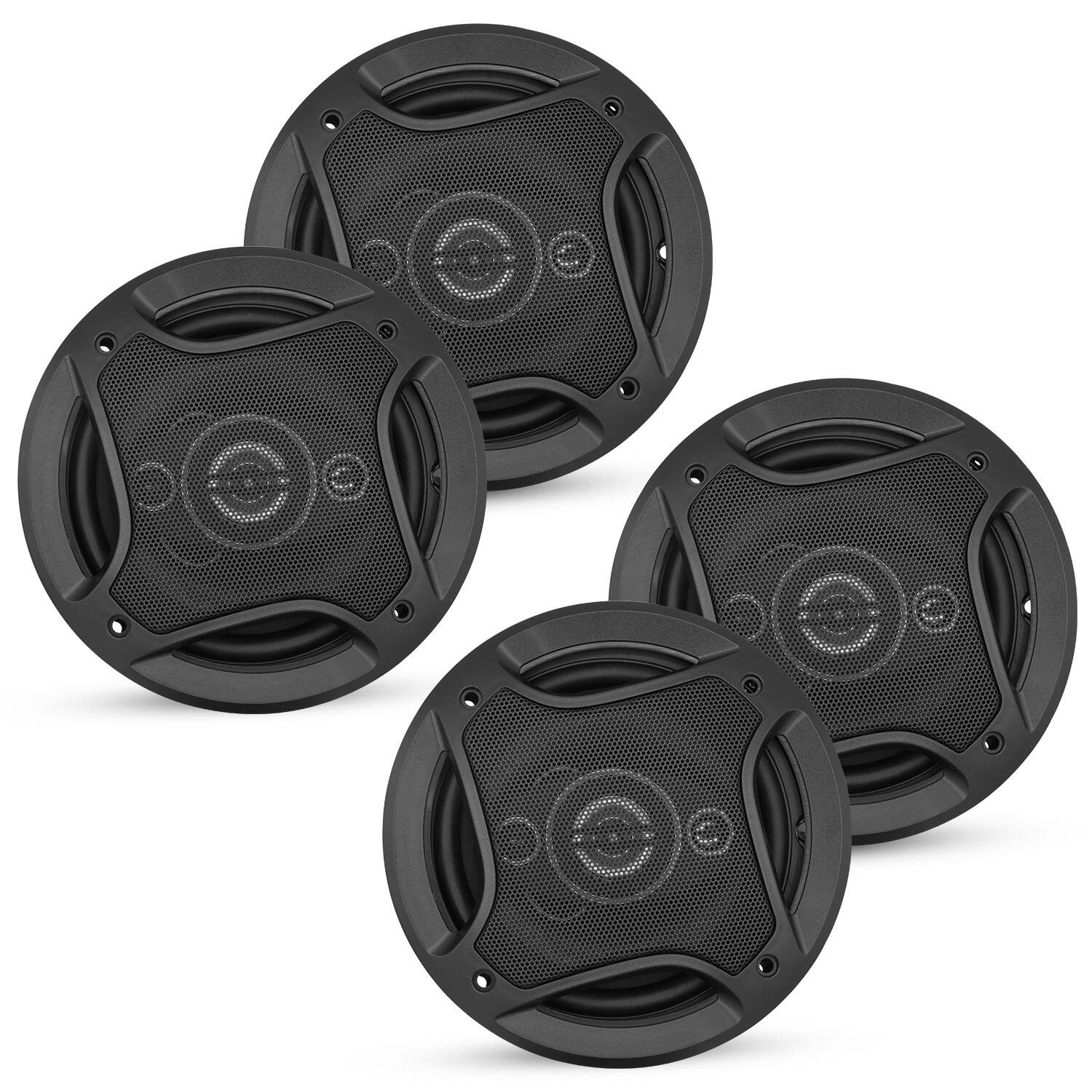 5 CORE - 5Core Coaxial Car Door Speakers 6” 4Pcs 500W 4Ohm 2 Way Component Subwoofer Audio w Super Tweeter