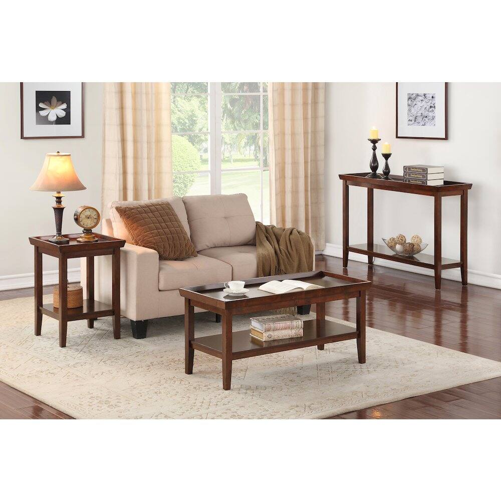 Alt View 1. Convenience Concepts - Ledgewood Coffee Table with Shelf - Espresso.
