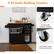4 Smooth-Rolling Casters
2 Casters with Brakes for Stability
360° Swivel Casters for Easy Movement