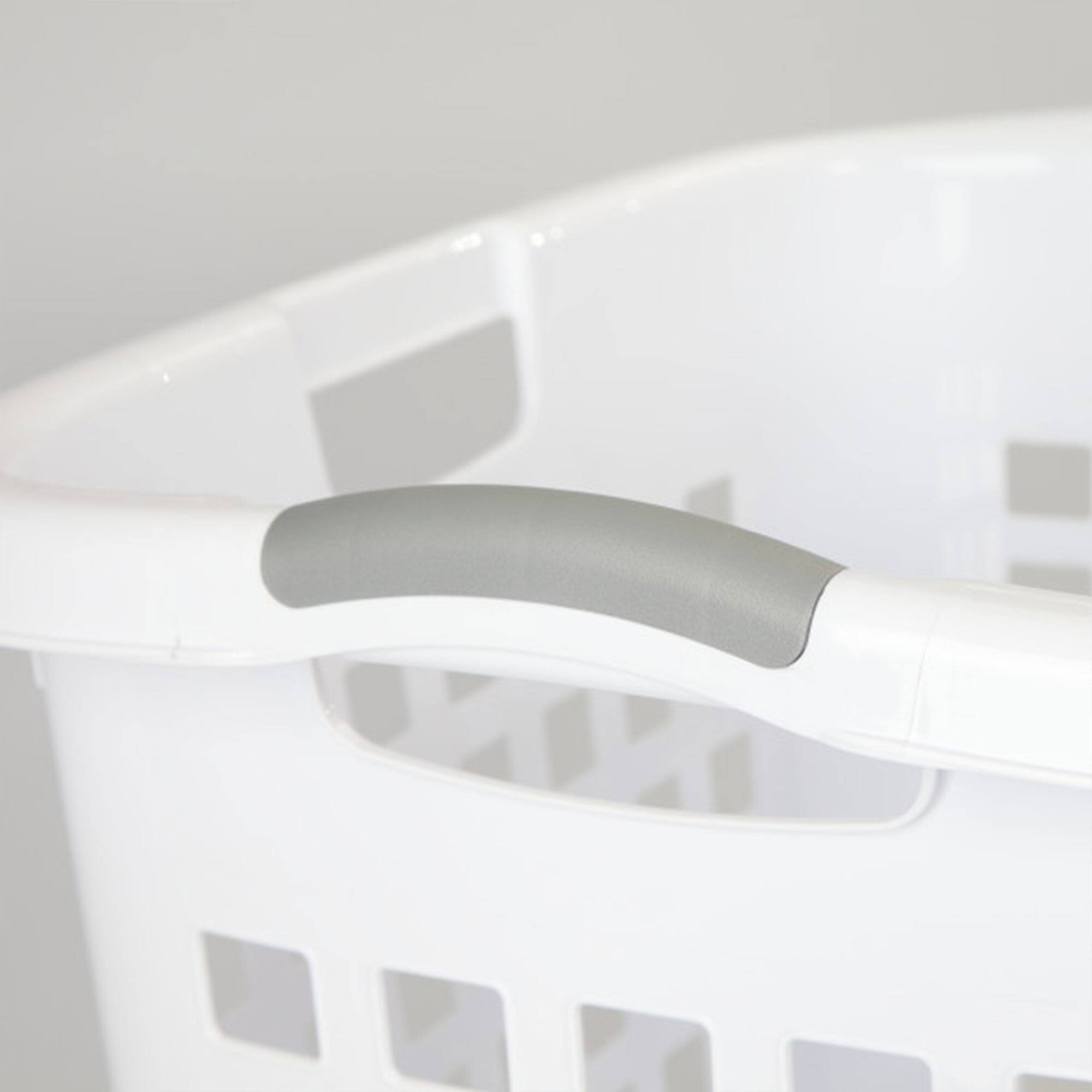 Alt View 4. Sterilite - Sterilite Ultra Easy Carry Dirty Clothes Laundry Basket Hamper, White (8 Pack) - White.