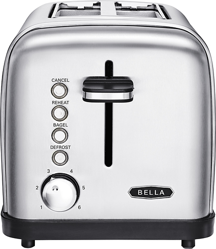 Bella - Classics 2-Slice Wide-Slot Toaster - Stainless Steel was $29.99 now $14.99 (50.0% off)
