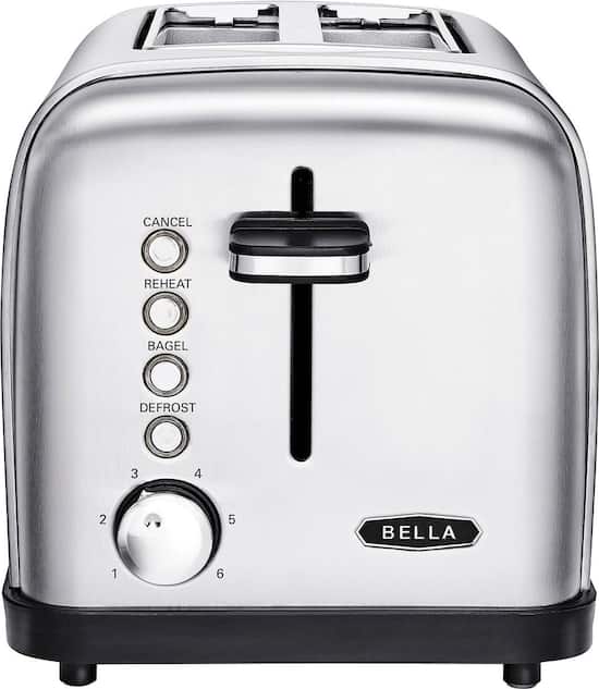 Bella – Classics 2-Slice Wide-Slot Toaster – Stainless Steel Bella – Classics 2-Slice Wide-Slot Toaster – Stainless Steel