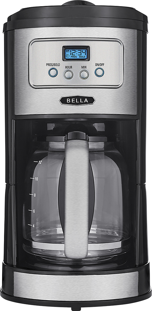 Best Buy: Bella 12-Cup Programmable Coffee Maker White 17486