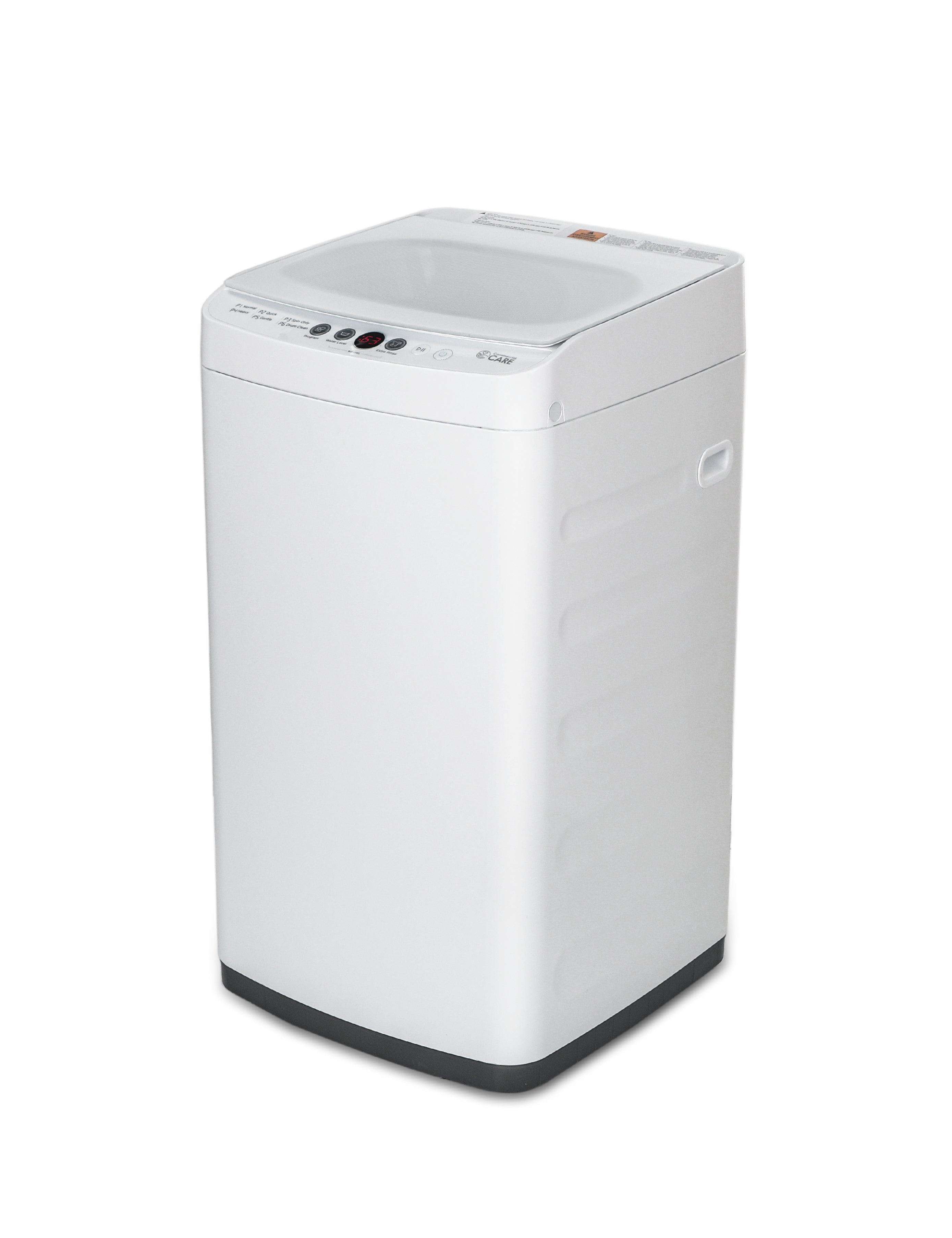 Front. Commercial Care - Commercial Care 0.9 Cu. Ft. Portable Washing Machine, Portable Clothes Washer 3 Water Levels - White.