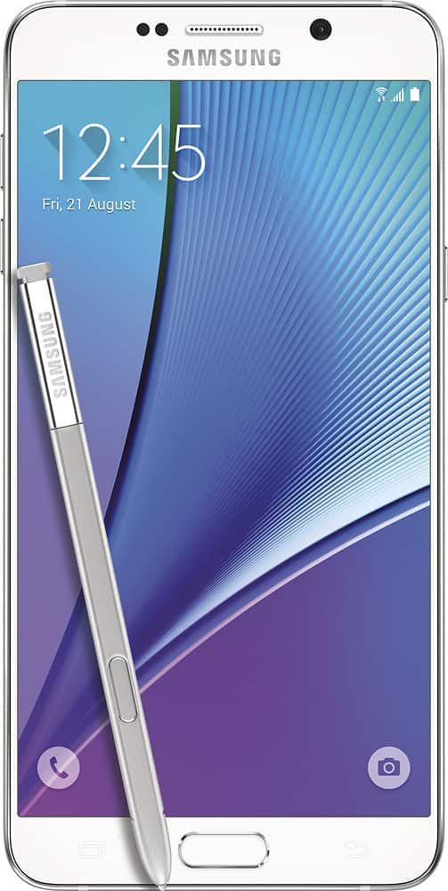 Best Buy Samsung Galaxy Note5 4g Lte With 64gb Memory Cell Phone White Pearl Sprint Sphn92064wts