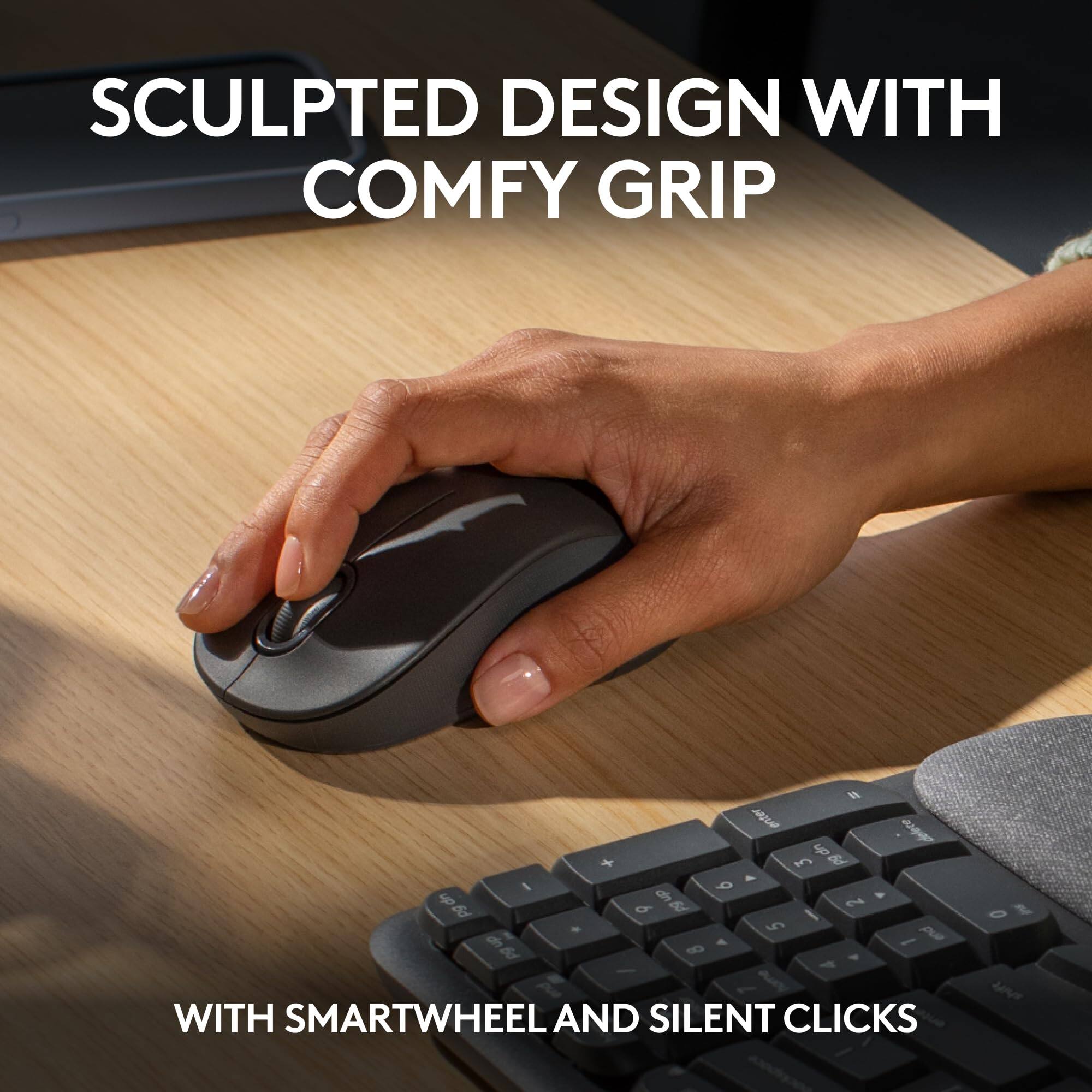 SCULPTED DESIGN WITH COMFY GRIP

WITH SMARTWHEEL AND SILENT CLICKS