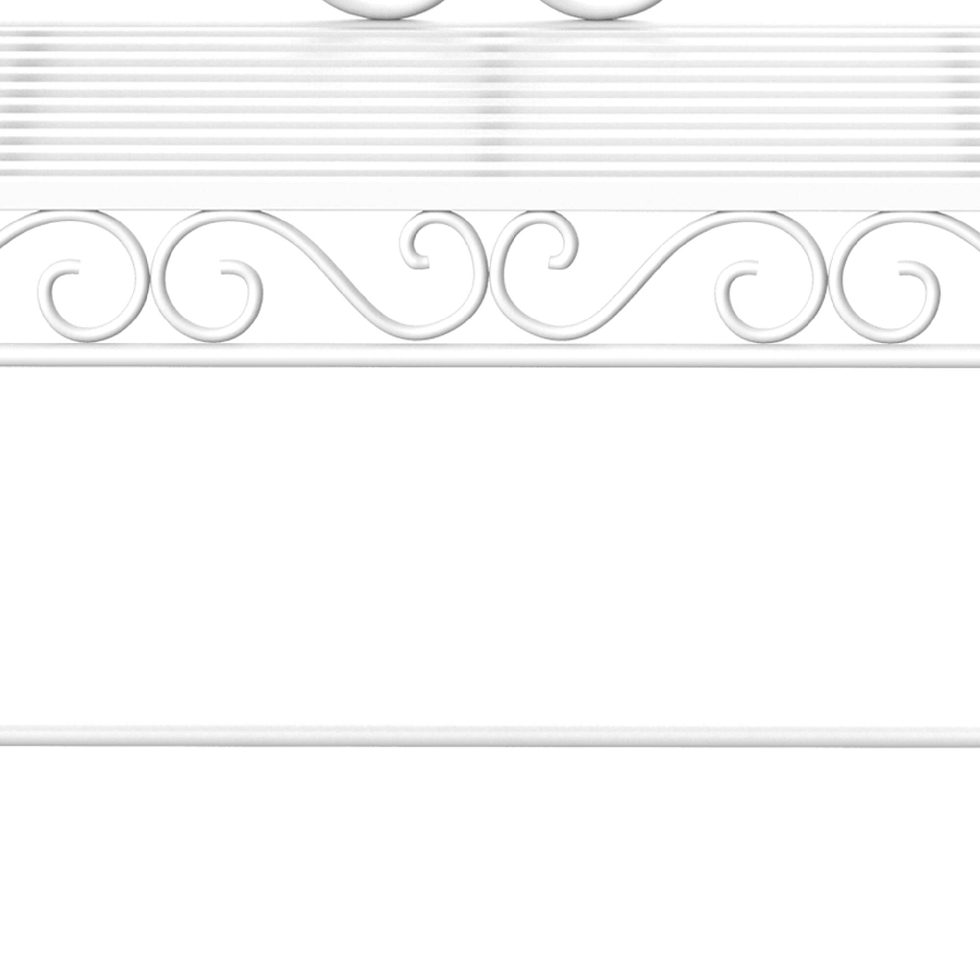 Left. AOOLIVE - Outsunny 43" Garden Bench, Outdoor Patio Bench with Armrests, Metal Porch Bench for Backyard, Poolside,Lawn,Cream White - White.