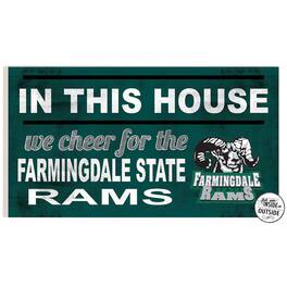 Jardine - SUNY Farmingdale State Rams 11'' x 20'' Indoor/Outdoor In This House Sign - Green