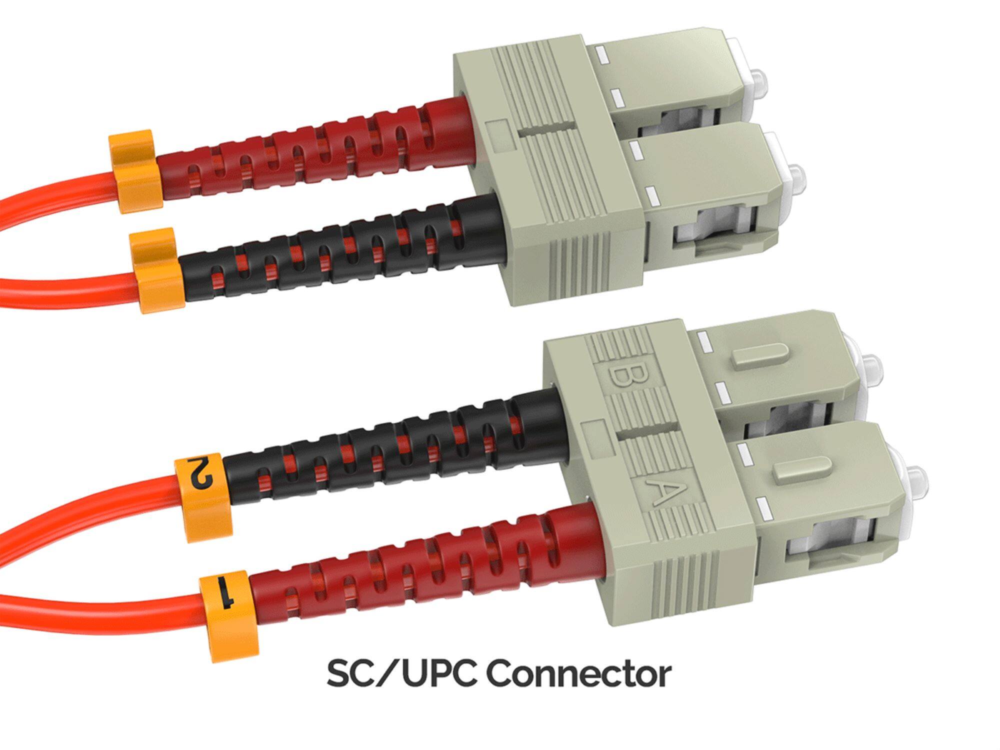 Sanoxy 15m SC/SC Duplex 50/125 Multimode OM2 Fiber Optic Cable Multi ...