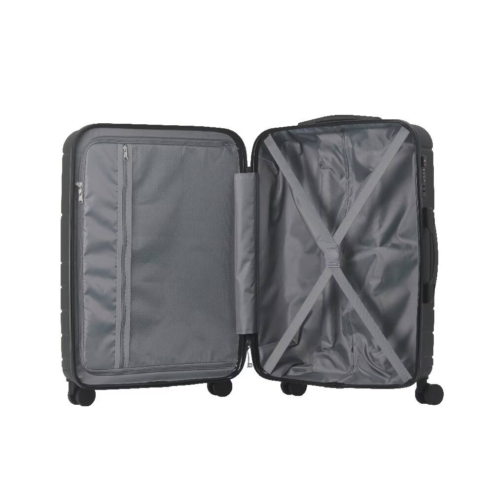 Alt View 9. Bestier - 3-Piece ABS Hardshell Luggage Set (20”/24”/28”) with TSA Lock, Spinner Wheels & Lightweight Design - Black.