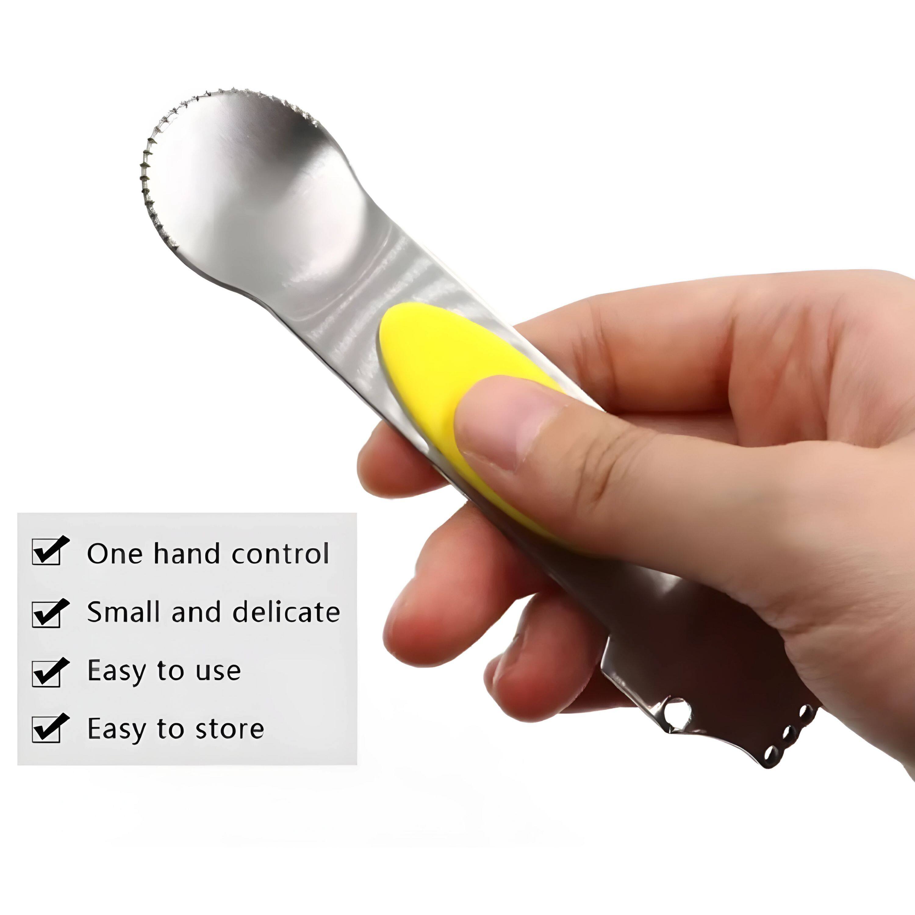 - One hand control
- Small and delicate
- Easy to use
- Easy to store